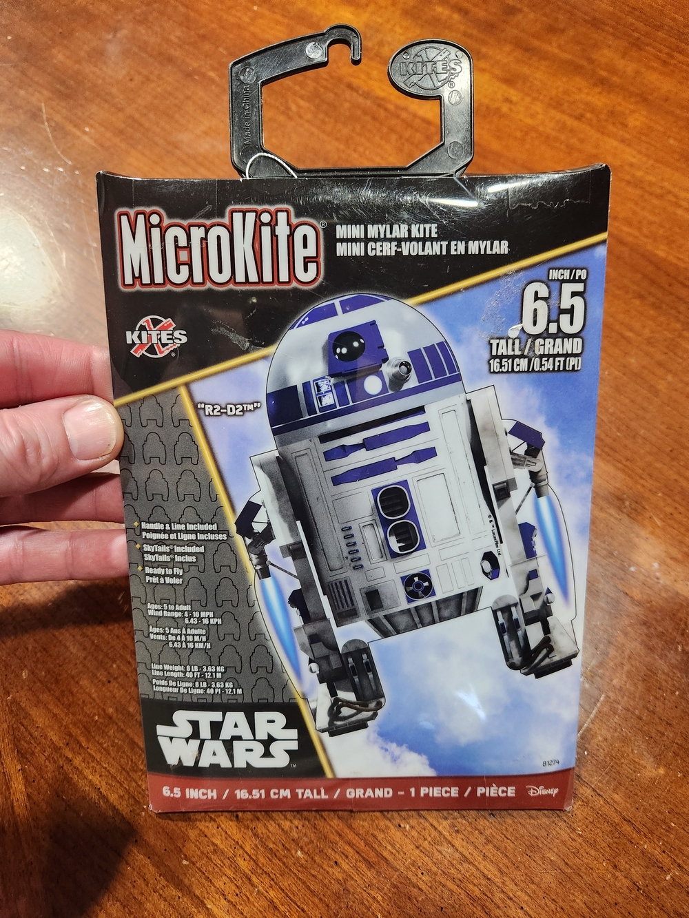 Star Wars R2-D2 Mini Mylar Kite - Blue & White
